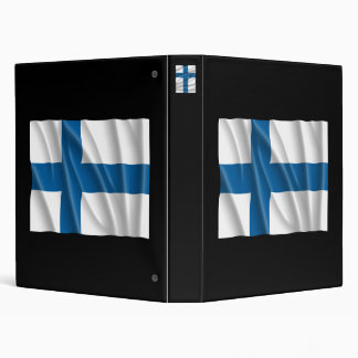 FINLAND FLAG 3 RING BINDER