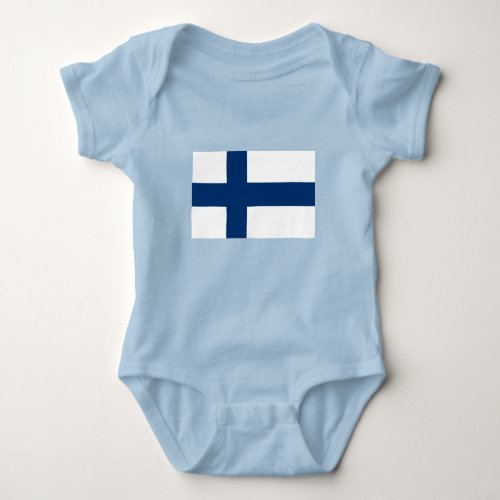Finland Flag Baby Bodysuit