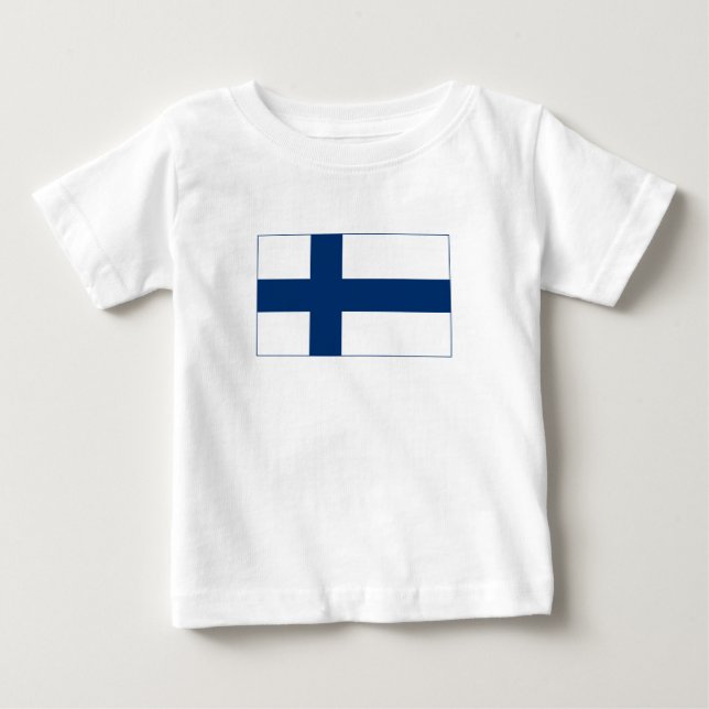 Finland Flag Baby T-Shirt (Front)