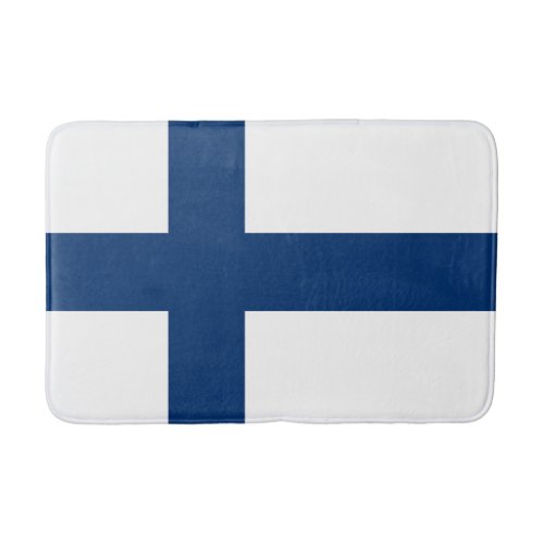 Finland Flag Bath Mat