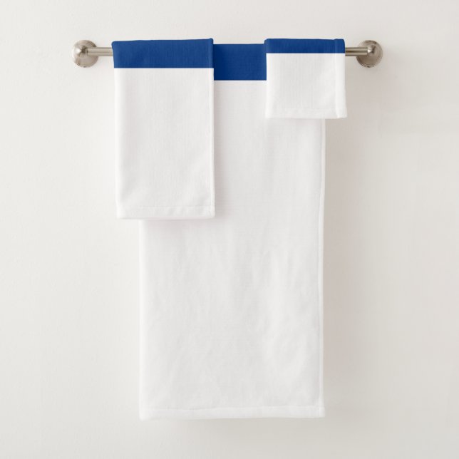 Finland flag bath towel set (Insitu)