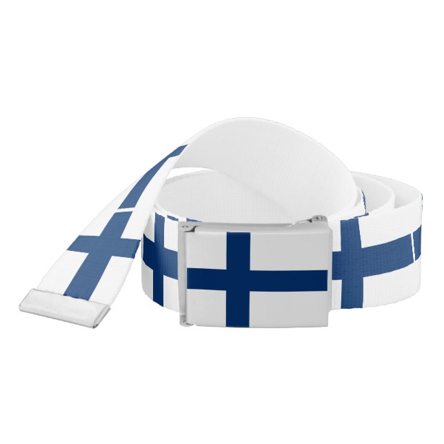Finland Flag Belt (Snake)