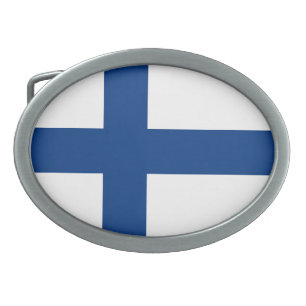 Finland flag belt buckle