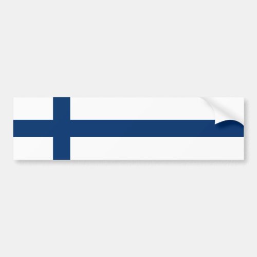 Finland Flag Bumper Sticker