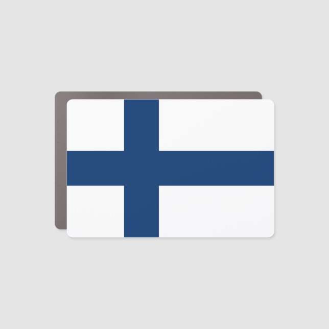 Finland Flag Car Magnet (Front)
