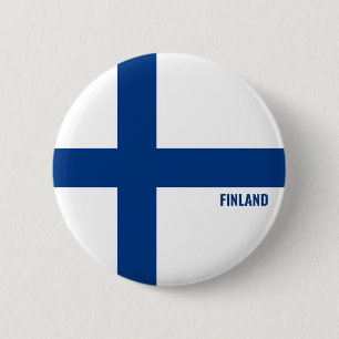 Finland Flag Charming Patriotic Button