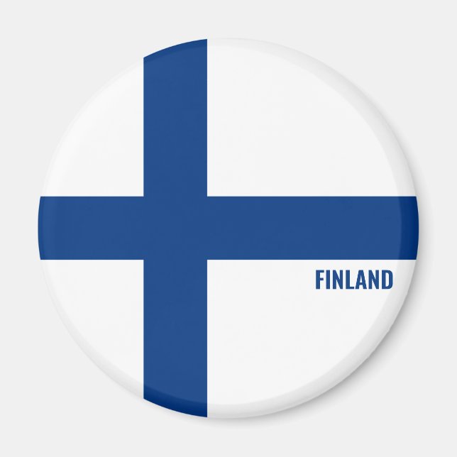 Finland Flag Charming Patriotic Magnet (Front)