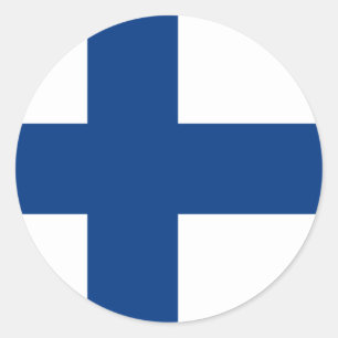 Finland Flag Classic Round Sticker