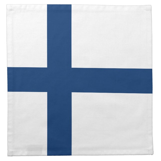 Finland Flag Cloth Napkin (Front)