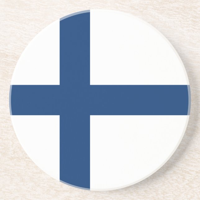 Finland Flag Coaster (Front)