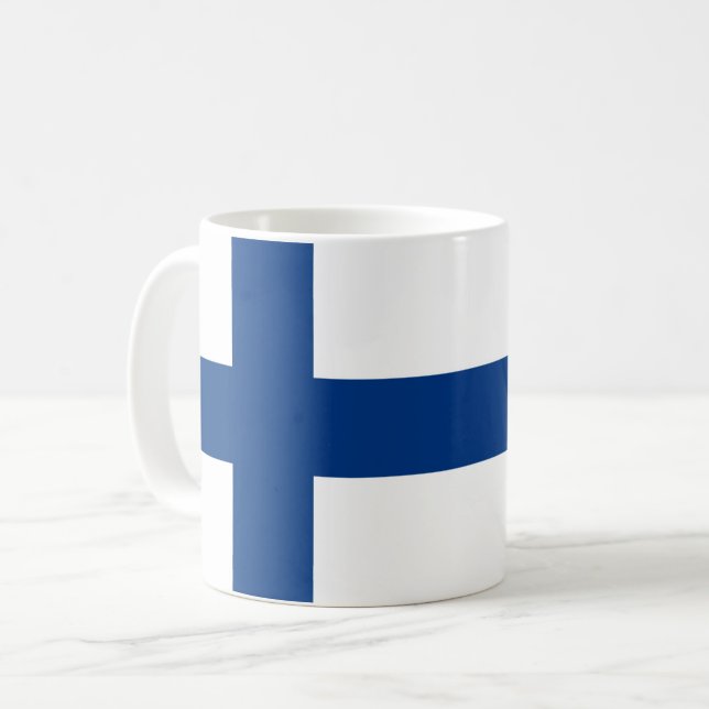 Finland Flag Coffee Mug (Front Left)