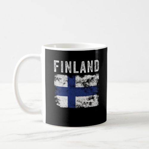 Finland Flag Distressed _ Finnish Flag Coffee Mug
