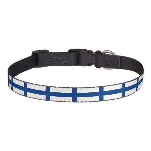 Finland flag Dog Collar