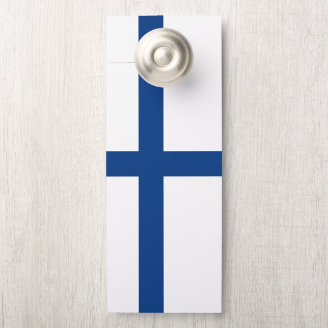 Finland flag door hanger (On Knob)