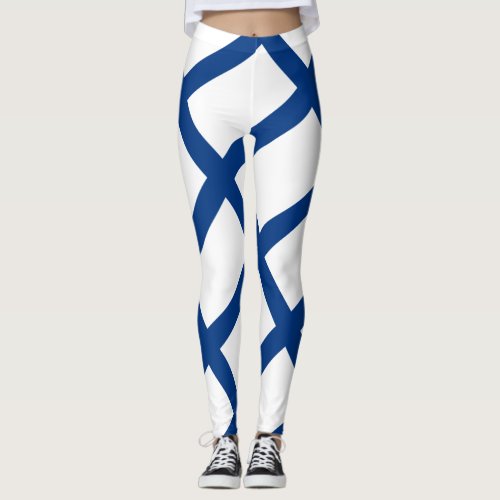 Finland Flag Finnish Patriotic Leggings