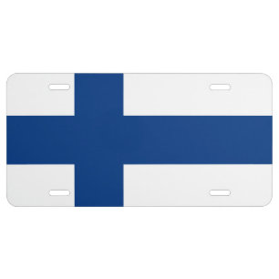 Finland Flag Finnish Patriotic License Plate
