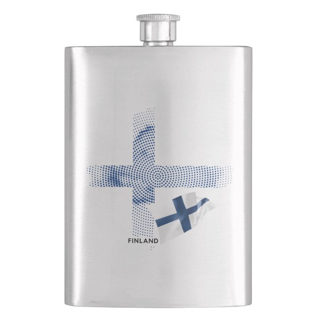 Finland flag flask (Front)