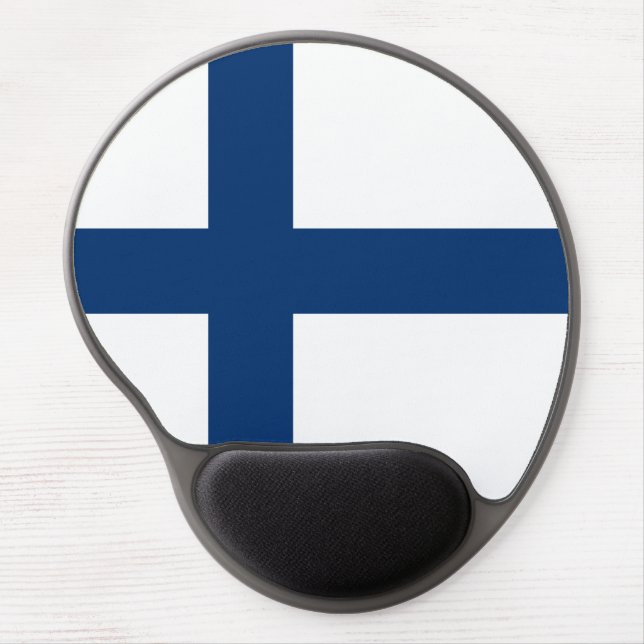 Finland Flag Gel Mouse Pad (Front)