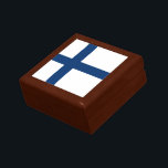 Finland Flag Gift Box<br><div class="desc">Patriotic flag of Finland.</div>