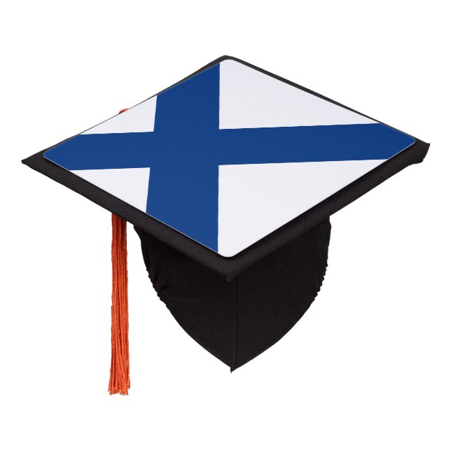Finland flag graduation cap topper (Angled)
