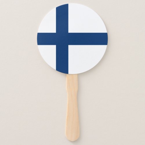 Finland Flag Hand Fan