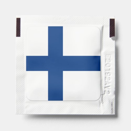 Finland flag hand sanitizer packet