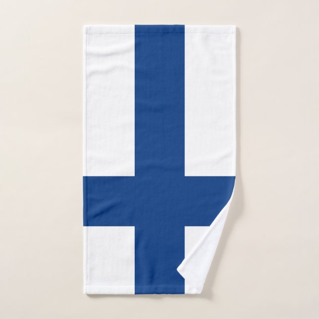 Finland flag hand towel  (Hand Towel)