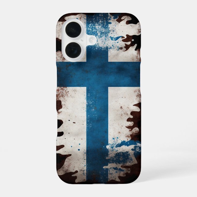 Finland Flag iPhone Case (Back)