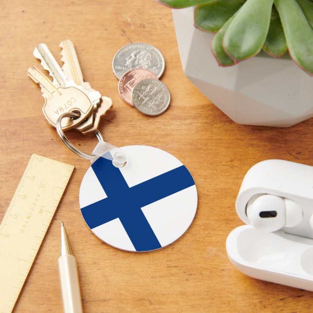 Finland flag keychain (Desk)