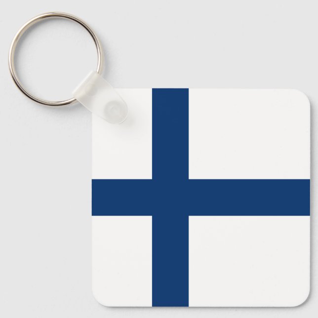Finland Flag Keychain (Front)