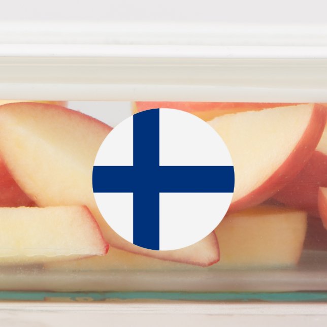 Finland flag kids' labels (Affixed)
