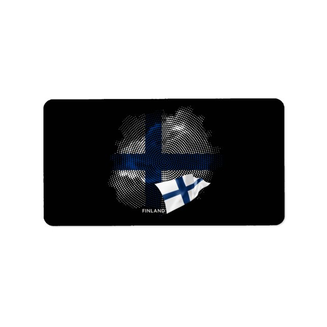 Finland flag label (Front)