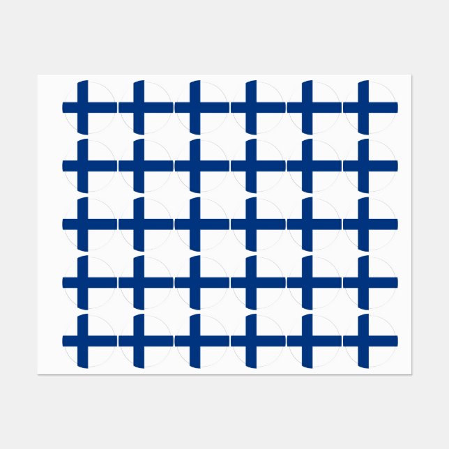 Finland flag labels (Sheet)