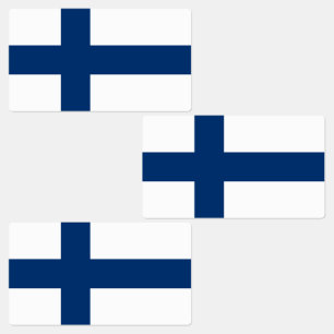 Finland Flag Labels