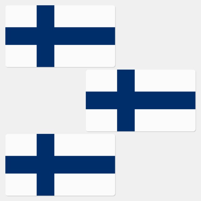 Finland Flag Labels (Group)