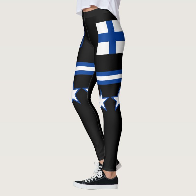 Finland Flag Leggings (Left)