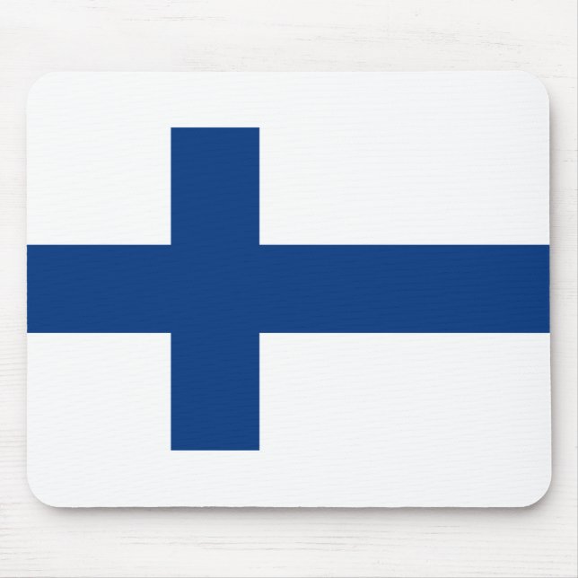 Finland Flag Mouse Pad (Front)