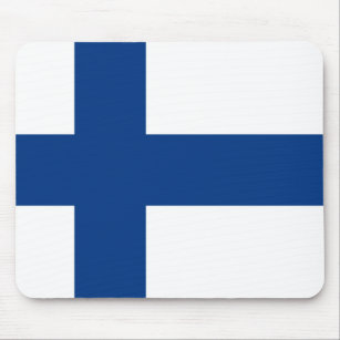 Finland Flag Mouse Pad