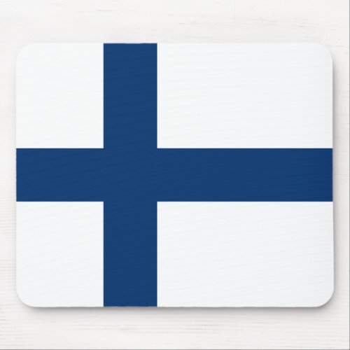 Finland Flag Mouse Pad