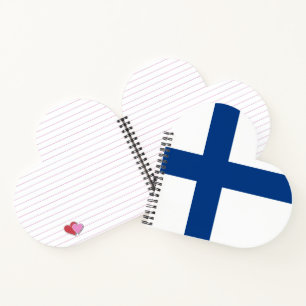Finland flag notebook
