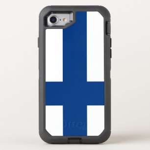 Finland Flag OtterBox Defender iPhone SE/8/7 Case