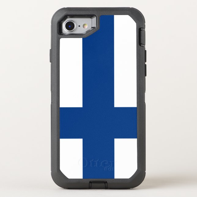 Finland Flag Otterbox iPhone Case (Back)
