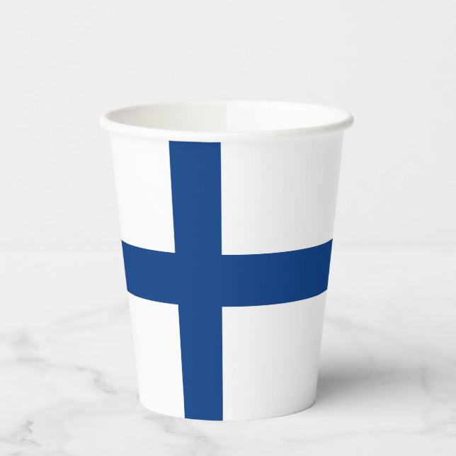 Finland flag paper cups (Left)