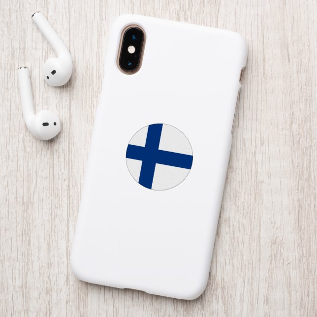 Finland flag patch (On Phone Back)