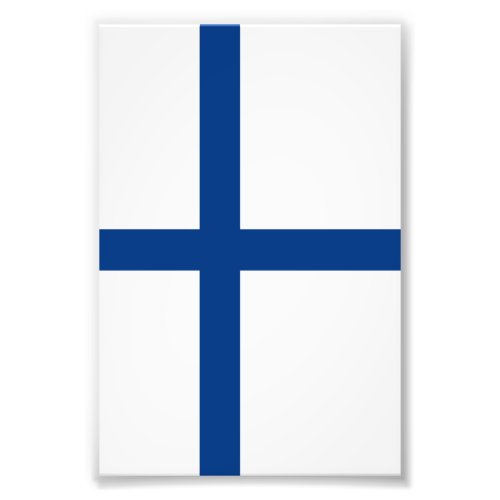 Finland flag photo print