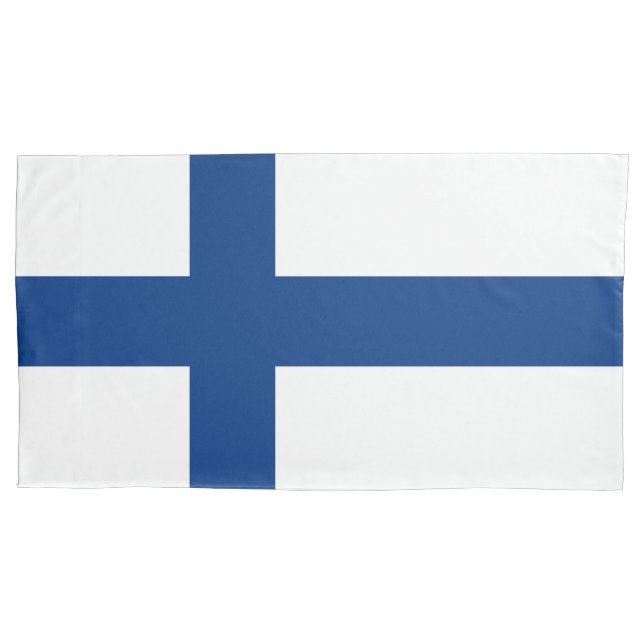 Finland flag pillow case (Front)