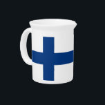 Finland Flag Pitcher<br><div class="desc">Serve your beverages in style with our stunning pitcher featuring the flag of Finland! This elegant pitcher is not just a functional item; it’s a celebration of Finnish culture and pride. The vibrant design prominently showcases the iconic Finnish flag, making this pitcher a unique and meaningful way to express your...</div>