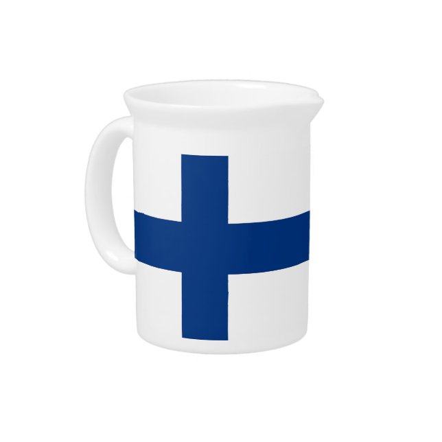 Finland Flag Pitcher (Left)