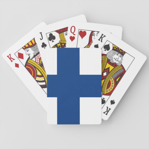 Finland Flag Poker Cards