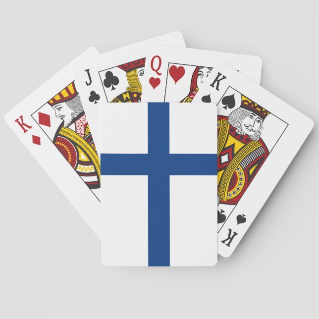 Finland Flag Poker Cards (Back)